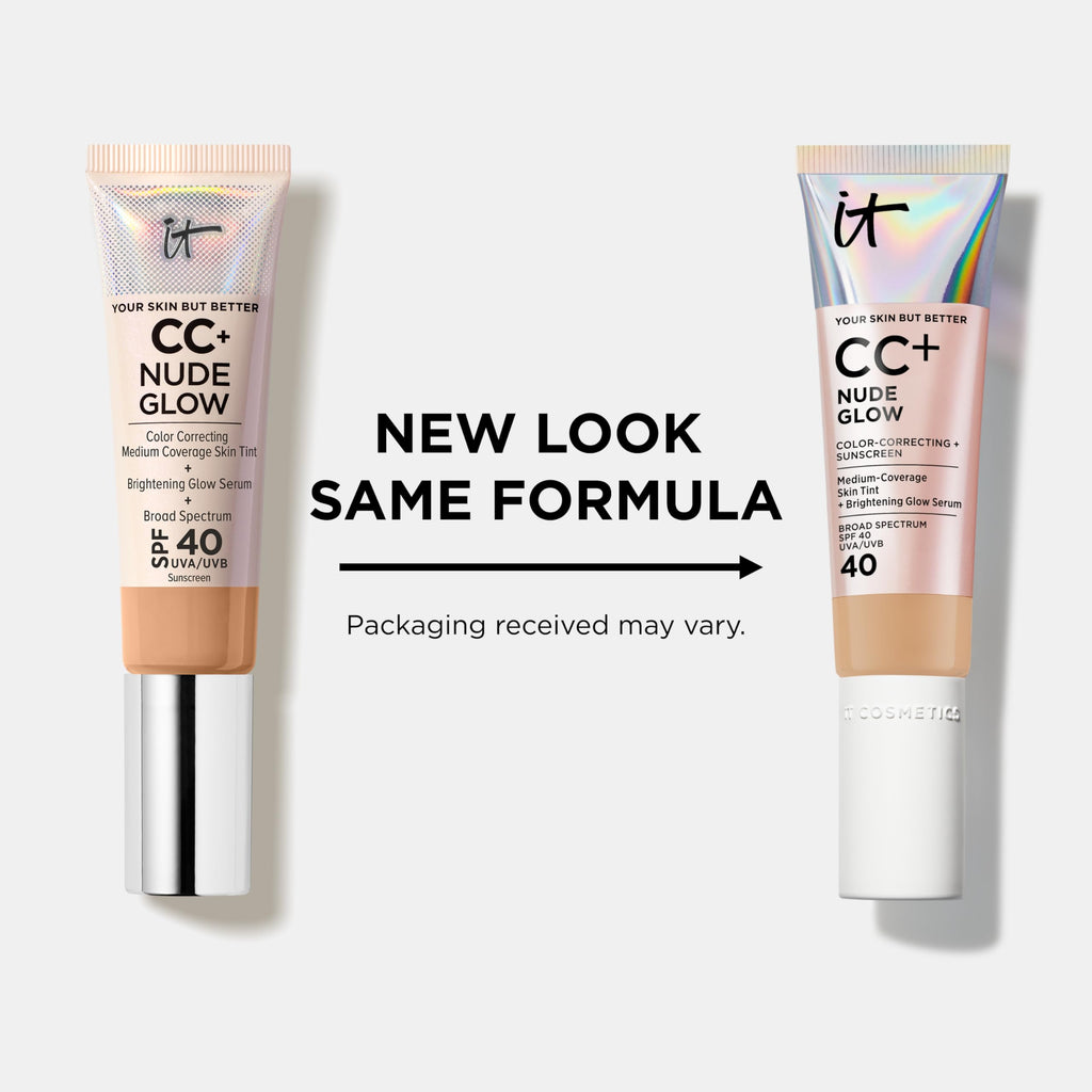 IT Cosmetics CC+ Cream Nude Glow Foundation with SPF 40 - Healthy Glow Tint