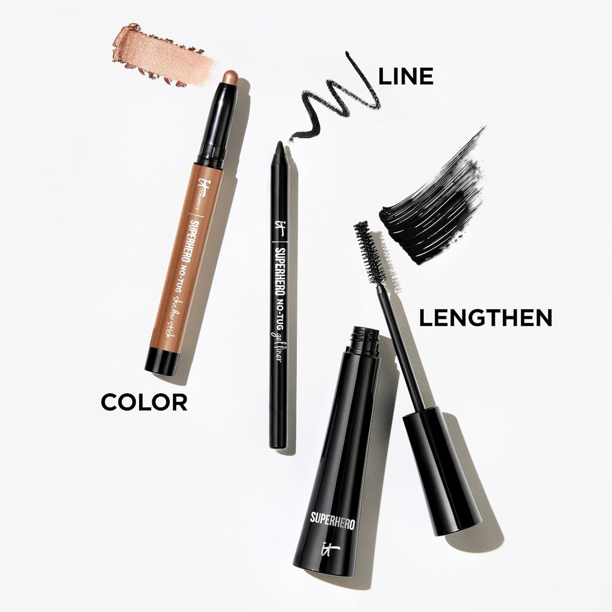 IT Cosmetics Superhero Elastic Stretch Volumizing + Lengthening Mascara