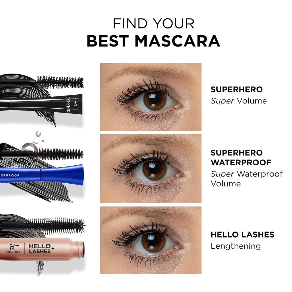 IT Cosmetics Superhero Elastic Stretch Volumizing + Lengthening Mascara